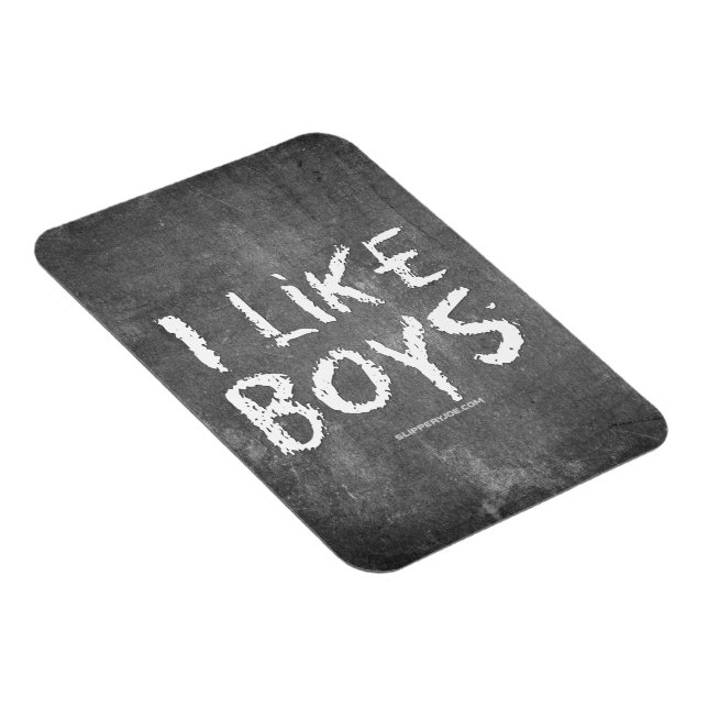 Imán SlipperyJoe's I Like Boys sucia Chalkboard escribi (Lado Derecho)