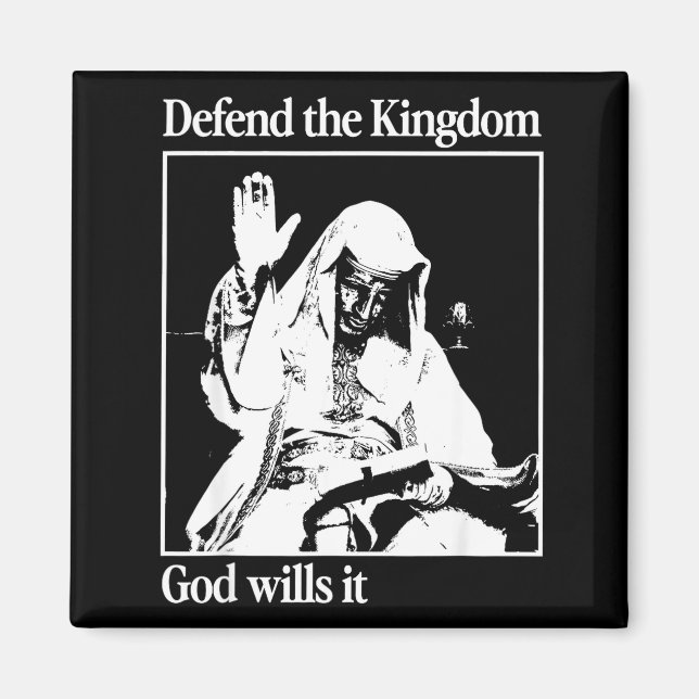 Imán Sliver Mask King Baldwin Iv Meme The Leper King Wa (Frente)