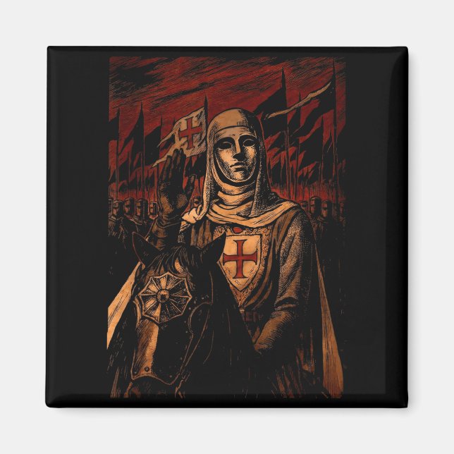 Imán Sliver Mask King Baldwin Iv Meme The Leper King Wa (Frente)