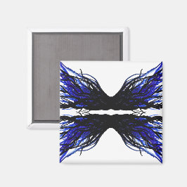 Imán Sloth Abstract 7 Deadly Sins Alcohol Ink Art