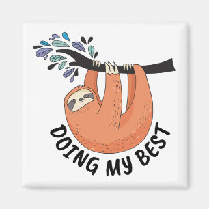 Imán Sloth Doing My Best