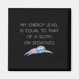 Imán Sloth Fibro Lupus Fatigue Crónica Spoonie Sleepy S