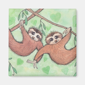 Imán Sloth Love Valentine