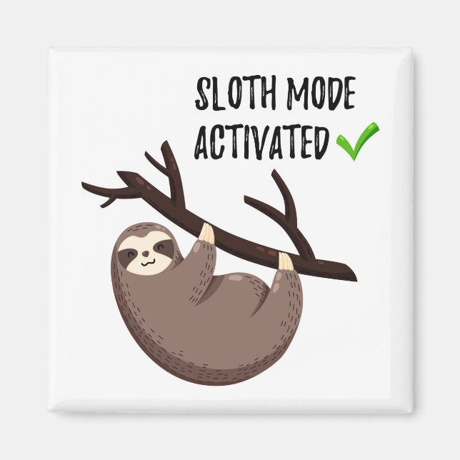 Imán Sloth Says | Modo de ranura activado (Frente)