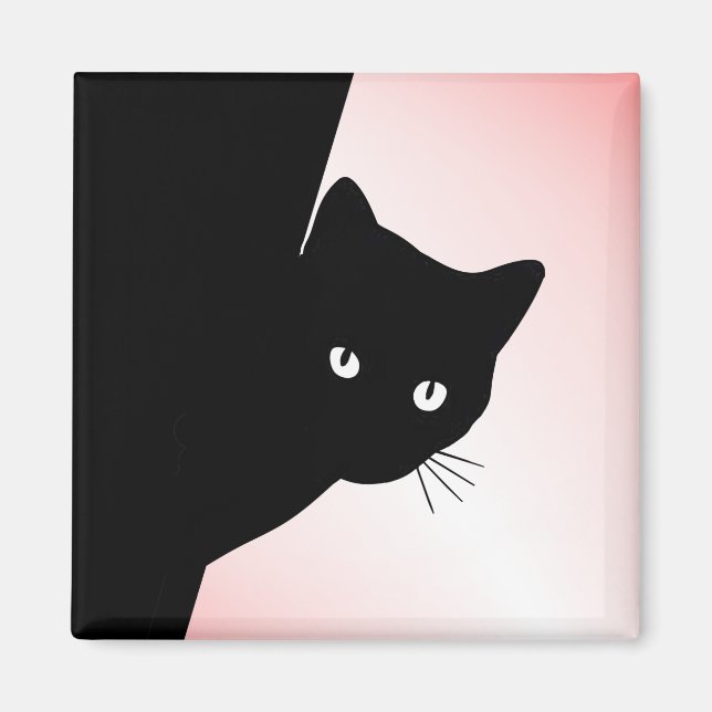 Imán Sly Black Cat Pink (Frente)