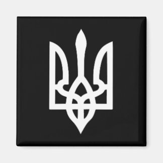 Imán Small Ukrainian Coat Of Arms Flag Symbol Sign Logo