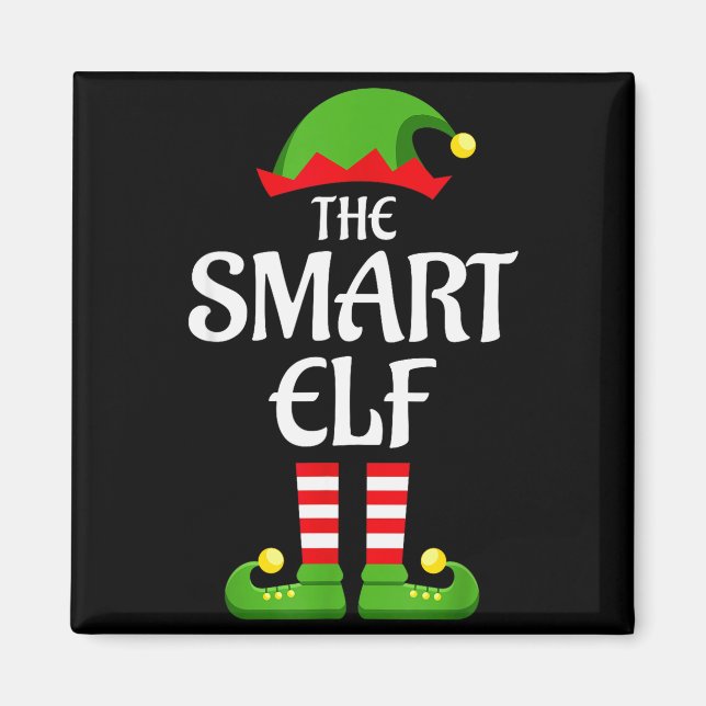 Imán Smart Elf Family Matching Group Christmas  (Frente)