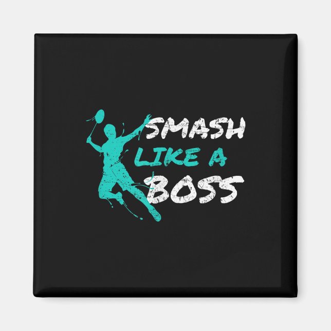 Imán Smash Como Un Jefe Badminton Speedminton Crossmint (Frente)