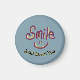 Imán Smile Jesus Loves You Christian