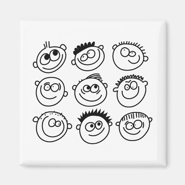 Imán Smilie Faces (Frente)