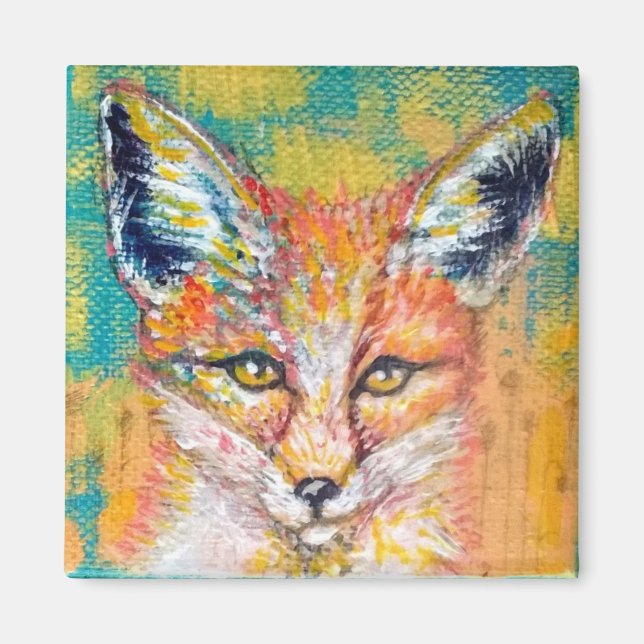 Imán Smirking Fox Original Artwork Magnet (Frente)
