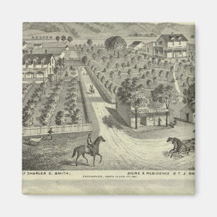 Imán Smith, residencias de Herman, tienda