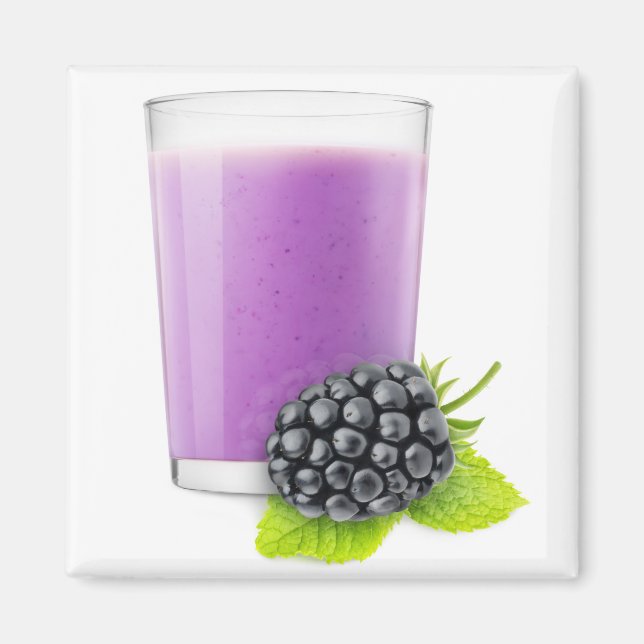Imán Smoothie de Blackberry (Frente)