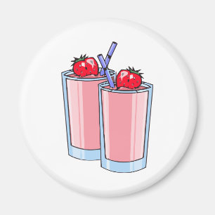 Imán smoothie de la fresa
