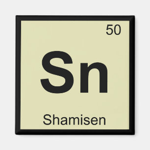Imán Sn - Música de Shamisen Tabla Periódica de Química