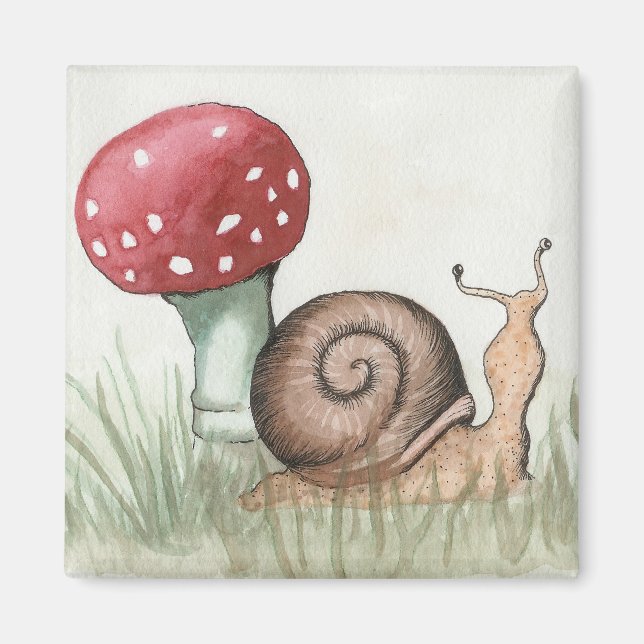 Imán Snail and Mushroom (Frente)