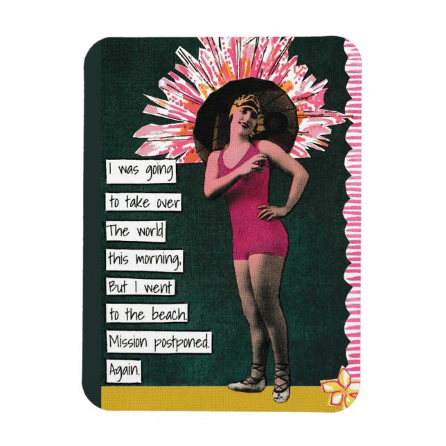 Imán Snarky Vacation Magnet Beach Day (Vertical)