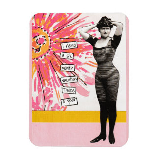 Imán Snarky Vacation Magnet Seis Meses