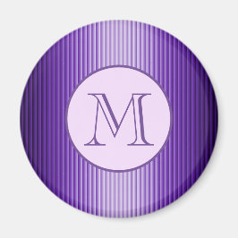 Imán Snazzy Sofisticado Personalizado de franjas violet