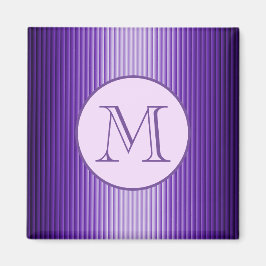 Imán Snazzy Sofisticado Personalizado de franjas violet
