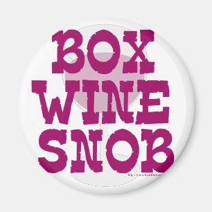 Imán Snob de vino de caja