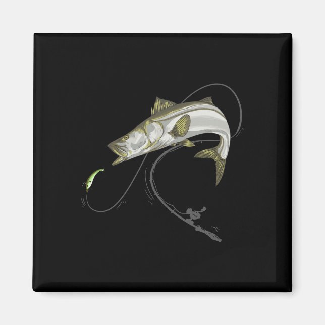 Imán Snook robalo sargento pez linesider seifffish (Frente)