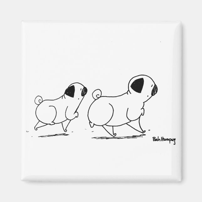 Imán Snooty Pugs (Frente)