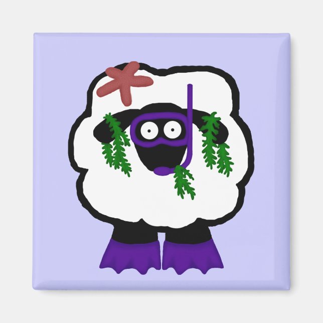 Imán Snorkel Sheep Magnet (Frente)