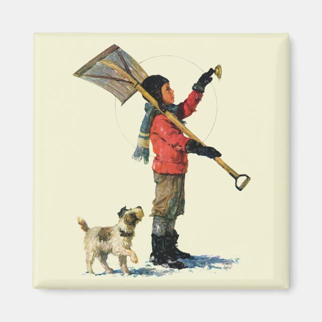 Imán Snow Shoveler (Frente)