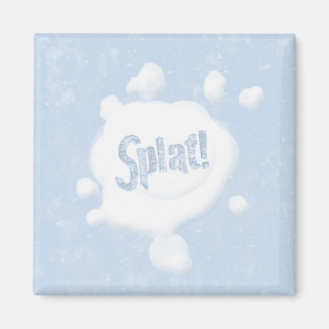 Imán Snowball Splat Magnet (Frente)