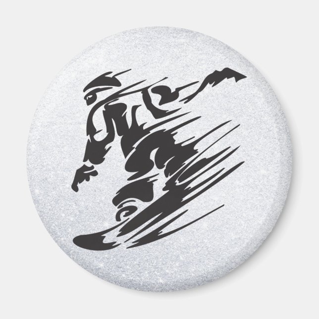 Imán snowboard (Frente)