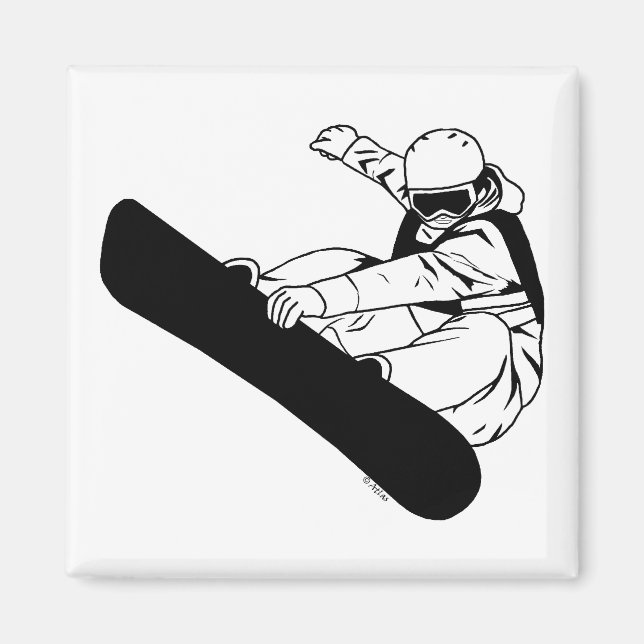 Imán Snowboard 3 (Frente)