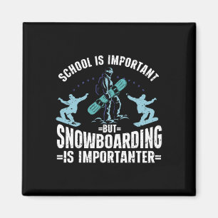 Imán Snowboard Arte Hombres Snowboard Invierno Guay Sno