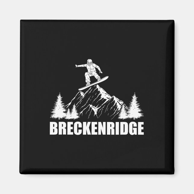 Imán Snowboard Breckenridge Colorado Snowboard (Frente)