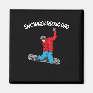Imán Snowboard De Guay Para Papá, Papa Snowboard Snow W