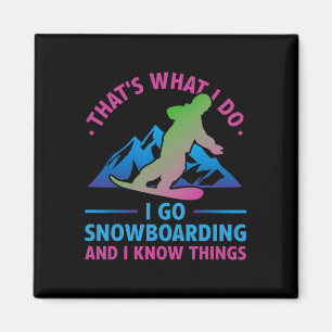 Imán Snowboard de los años 80 retro eso es lo que hago 