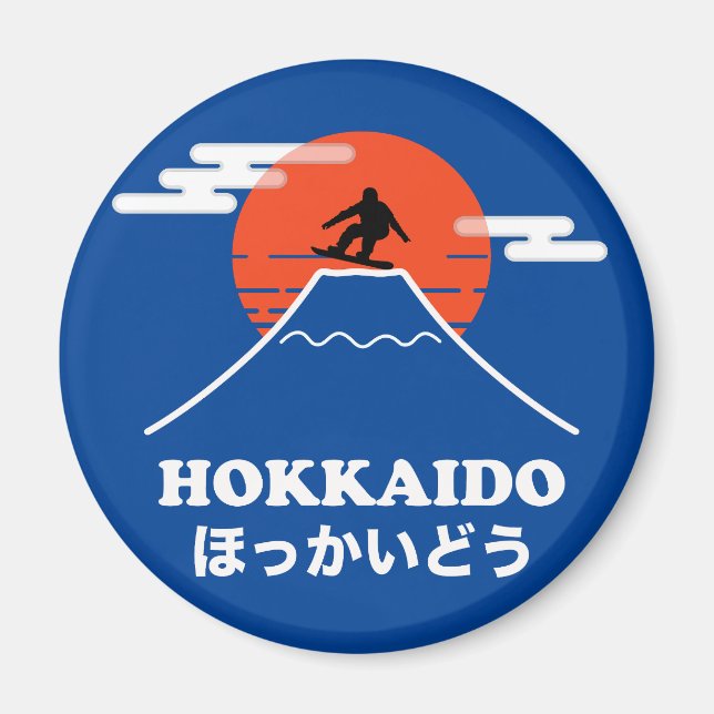 Imán Snowboard, Hokkaido de Japón (Frente)