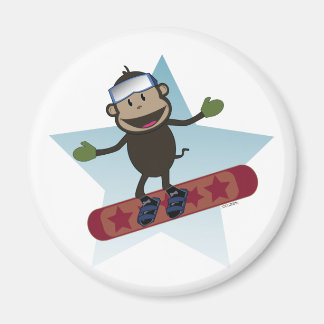 Imán Snowboard Monkey Magner