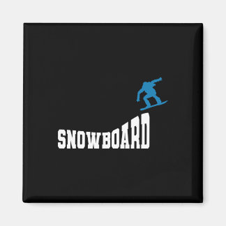 Imán Snowboard Snowboard Vintage Retro Snowboard 2