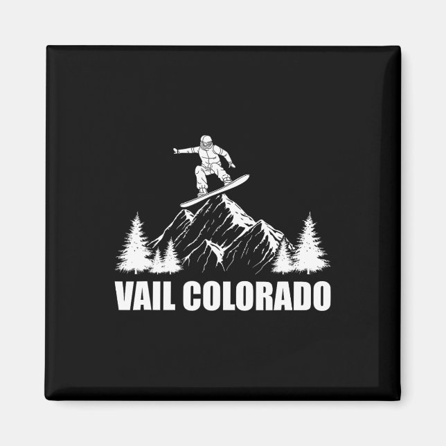 Imán Snowboard Vail Colorado (Frente)