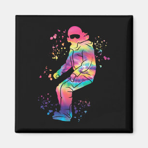Imán Snowboarder Colorful Snowboard 35