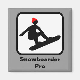 Imán Snowboarder Pro