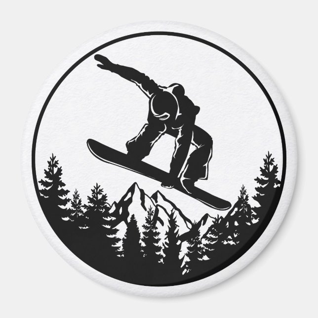 Imán Snowboarding Magnet (Frente)