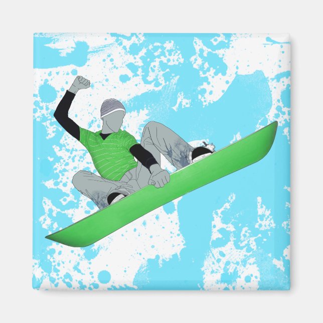 Imán snowcore. (Frente)