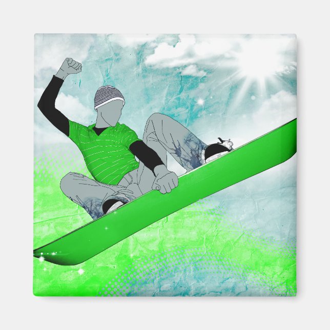 Imán snowcore. 1. (Frente)