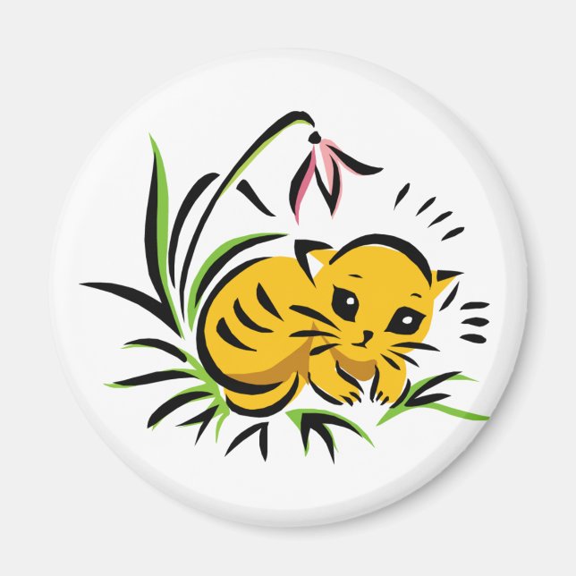 Imán Snowdrop Kitty (Frente)