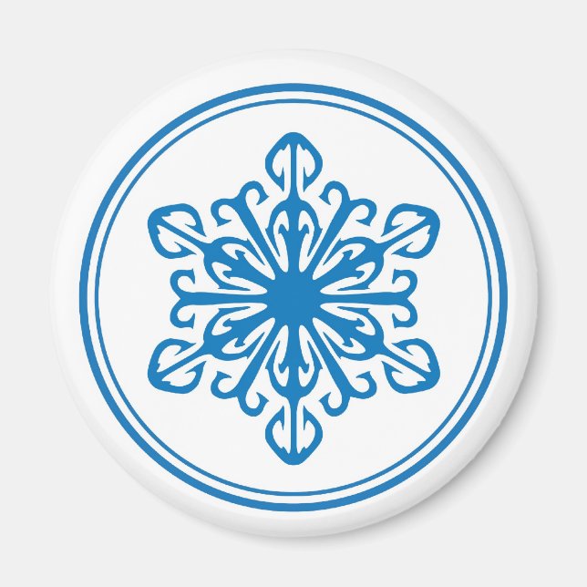 Imán Snowflake - Azul