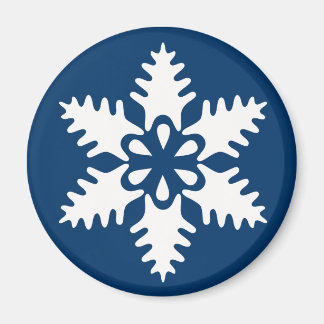 Imán Snowflake Navidades blancos de invierno