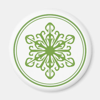Imán Snowflake - Verde