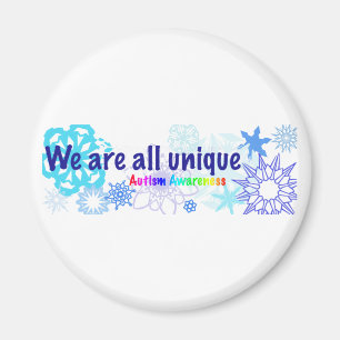 Imán snowflakes_autism